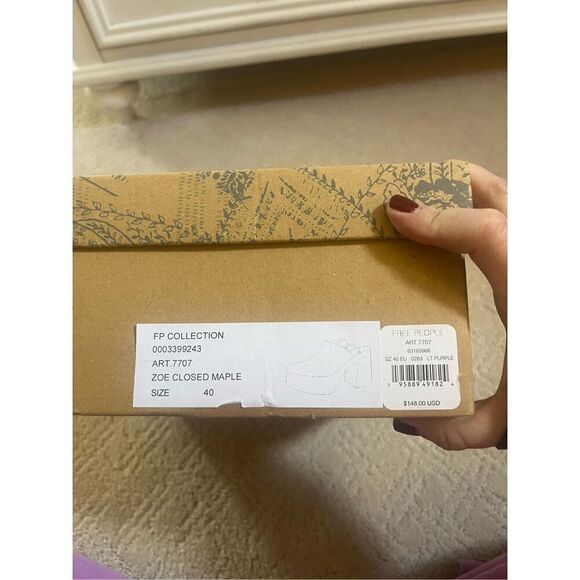 NIB Free People Zoe Closed Toe Wrap Platforms - Picture 7 of 8